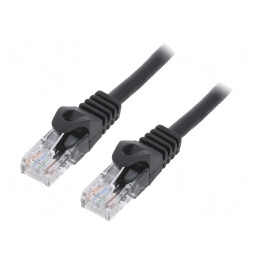 Patch cord negru UTP Cat6 3m | Electronic-mag.ro | Componente Electronice