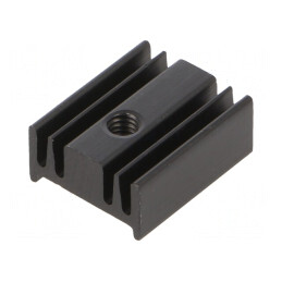 Radiator TO220 Negru Aluminiu 12.6mm | Electronic-mag.ro | Componente Electronice