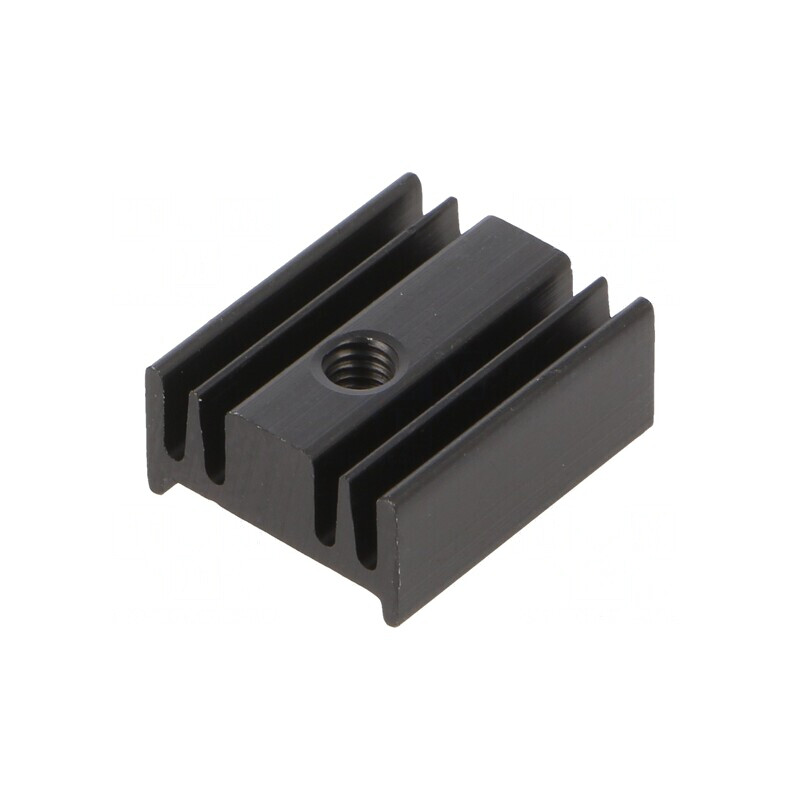 Radiator TO220 Negru Aluminiu 12.6mm | Electronic-mag.ro | Componente Electronice