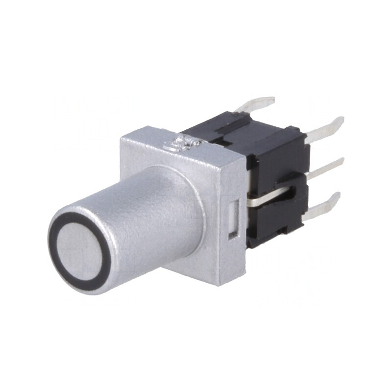Comutator tastatură SPST-NO 0,05A 12VDC argintie cu LED | Electronic-mag.ro | Componente Electronice