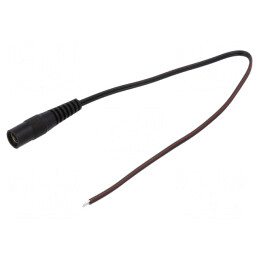 Cablu Alimentare DC 5,5/2,5 Negru 0,25m | Electronic-mag.ro | Componente Electronice