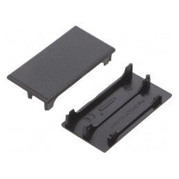 Obturator Negru pentru Profil LED, Set 2 Buc  | Electronic-mag.ro | Componente Electronice