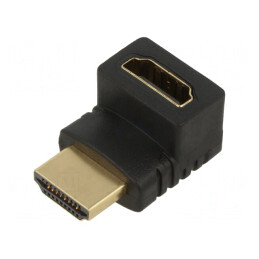 Adaptor HDMI 1.4 Unghi 90° Negru | Electronic-mag.ro | Componente Electronice