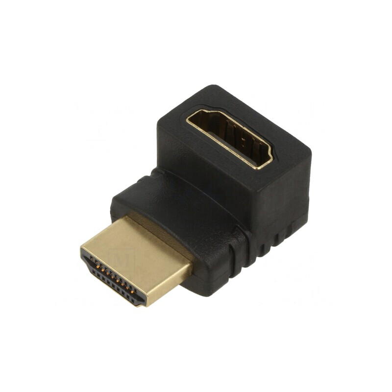 Adaptor HDMI 1.4 Unghi 90° Negru | Electronic-mag.ro | Componente Electronice