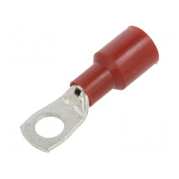 Vârf Inelar Tubular M12 13mm 35mm2 Crimpat Roșu | Electronic-mag.ro | Componente Electronice