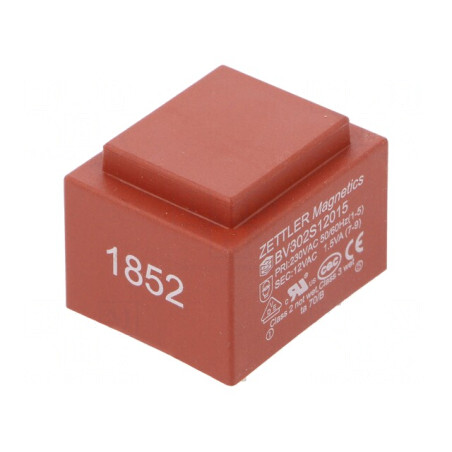 Transformator Încapsulat 1.5VA 230V 12V 125mA PCB | Electronic-mag.ro | Componente Electronice