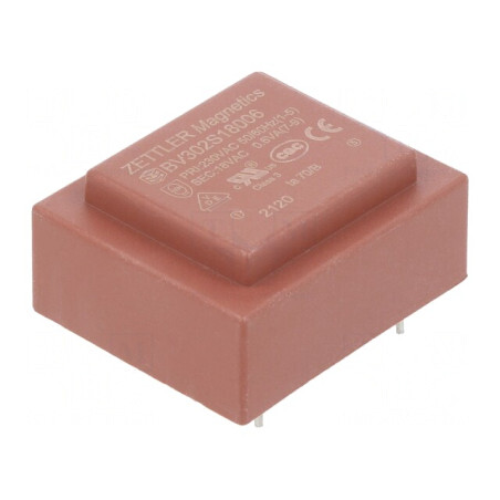 Transformator încapsulat 0,6VA 230VAC 18V 33mA PCB | Electronic-mag.ro | Componente Electronice