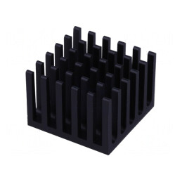 Radiator cu Aripioare BGA Negru 21x21mm | Electronic-mag.ro | Componente Electronice