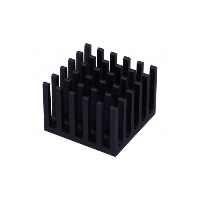 Radiator cu Aripioare BGA Negru 21x21mm | Electronic-mag.ro | Componente Electronice