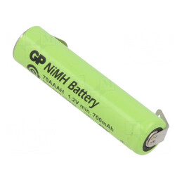 Baterie reîncărcabilă Ni-MH AAA 700mAh cu urechi pentru lipire | Electronic-mag.ro | Componente Electronice