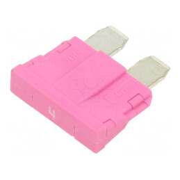 Siguranță Auto 4A 250VAC 58VDC 19mm UNIVAL | Electronic-mag.ro | Componente Electronice