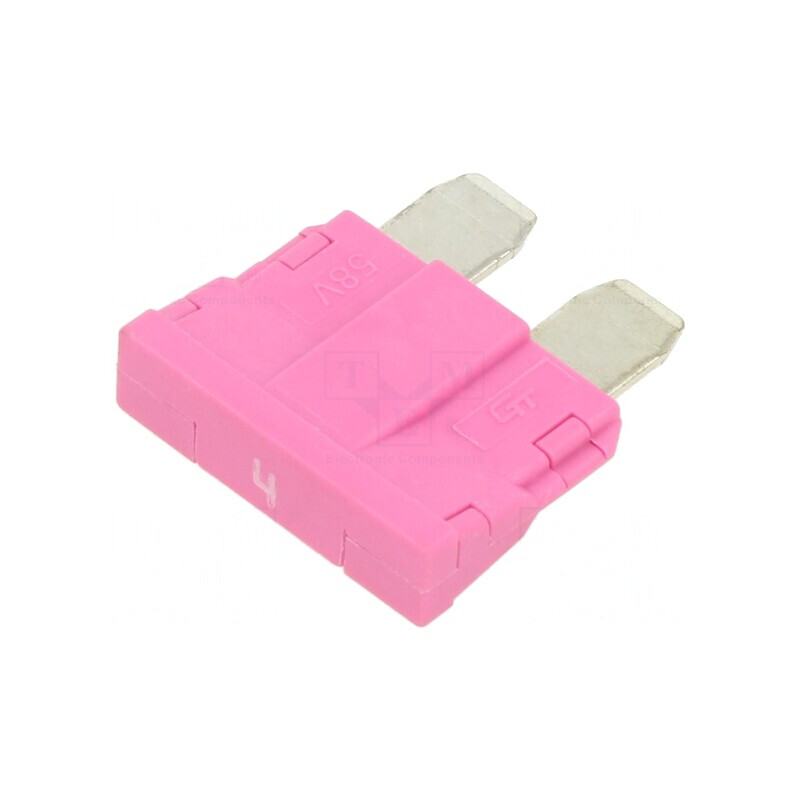 Siguranță Auto 4A 250VAC 58VDC 19mm UNIVAL | Electronic-mag.ro | Componente Electronice