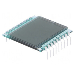Afișaj LCD 7 Segmente 2 Digiți STN Pozitiv | Electronic-mag.ro | Componente Electronice
