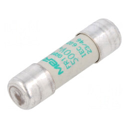 Siguranță întârziere 1A 500VAC 10x38mm | Electronic-mag.ro | Componente Electronice
