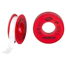 Bandă de etanșare PTFE albă 12mm x 12m | Electronic-mag.ro | Componente Electronice