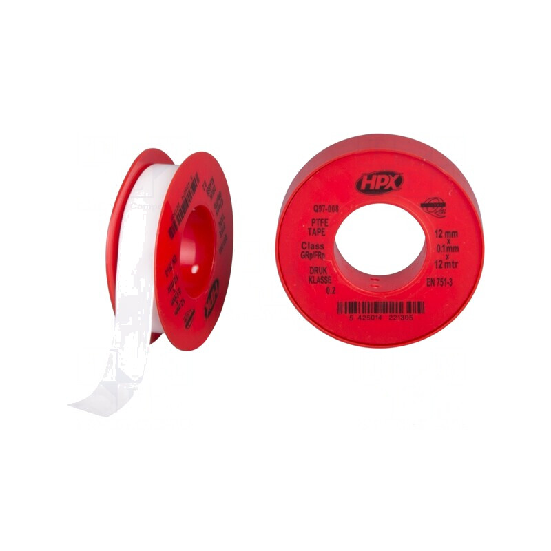 Bandă de etanșare PTFE albă 12mm x 12m | Electronic-mag.ro | Componente Electronice