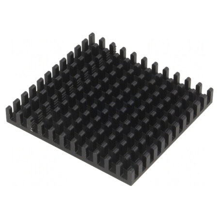 Radiator Aluminiu Negru 42.5x45x6mm | Electronic-mag.ro | Componente Electronice