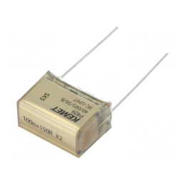 Condensator de Hârtie X2 100nF 275VAC THT | Electronic-mag.ro | Componente Electronice