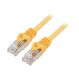Patch Cord S/FTP 6A LSZH Galben 1m Cablexpert | Electronic-mag.ro | Componente Electronice