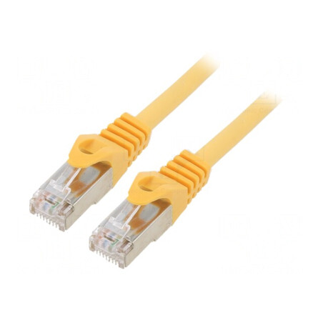 Patch Cord S/FTP 6A LSZH Galben 1m Cablexpert | Electronic-mag.ro | Componente Electronice