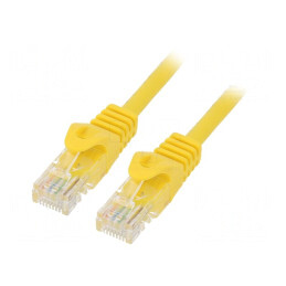 Patch Cord UTP Cat6 Galben 3m Cablexpert | Electronic-mag.ro | Componente Electronice