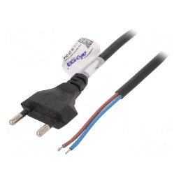 Cablu Alimentare 1,5m 2x0,5mm2 PVC | Electronic-mag.ro | Componente Electronice