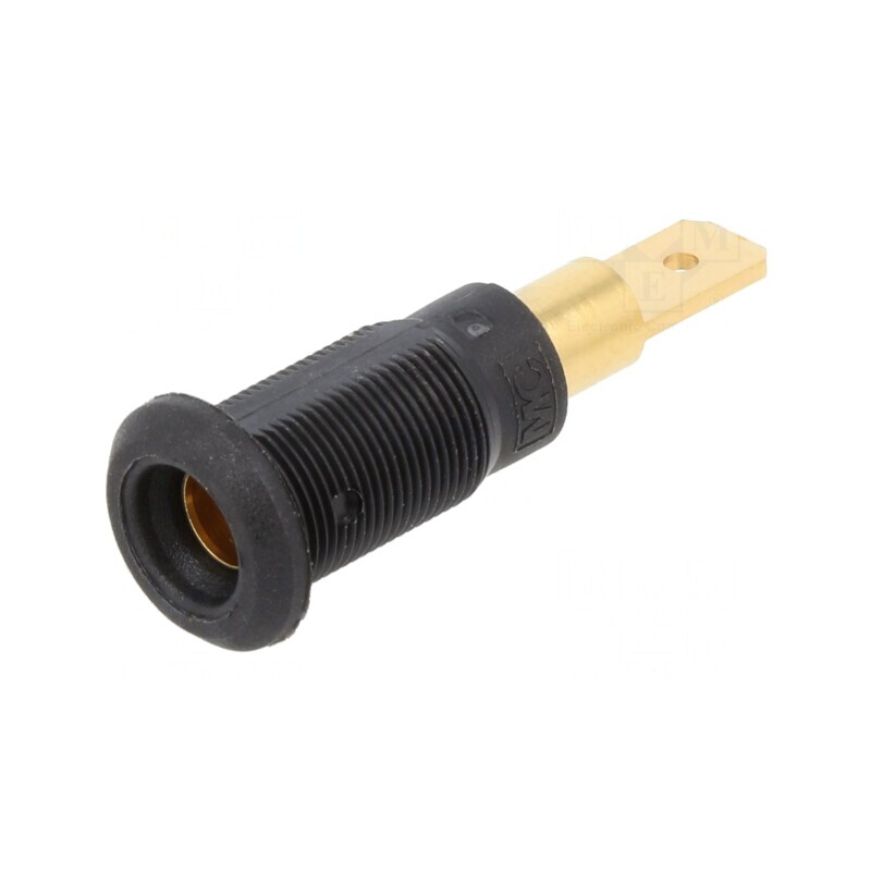 Soclu Banană 4mm 25A Negru Aurit 30mm | Electronic-mag.ro | Componente Electronice Soclu Banană 4mm 25A Negru Aurit 30mm | Electronic-mag.ro | Componente Electronice