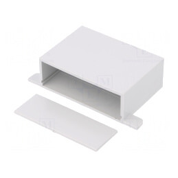 Carcasă ABS cu panou și lame de fixare 70x50x25mm | Electronic-mag.ro | Componente Electronice