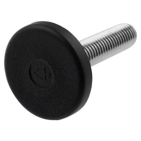 Picioruș rigid M10 tehnopolimer PA 40mm | Electronic-mag.ro | Componente Electronice