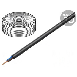 Cablu Electric Negru 2x1,5mm2 TITANEX®