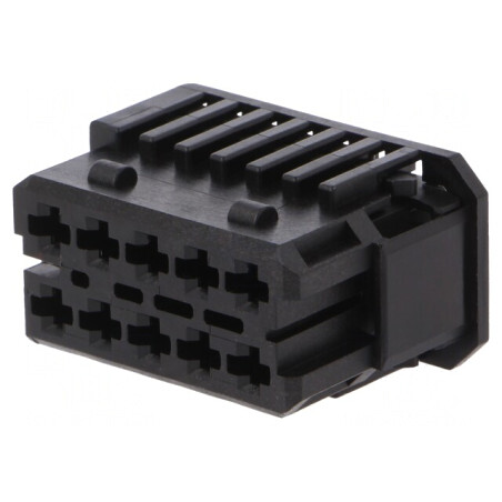 Mufă Auto MCP 2.8 Femelă 10 PIN Neagră | Electronic-mag.ro | Componente Electronice