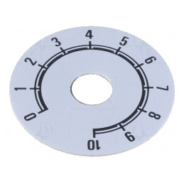 Scală; Gamă: 0 ÷ 10; Ø41mm; Øorif: 10mm; aluminiu