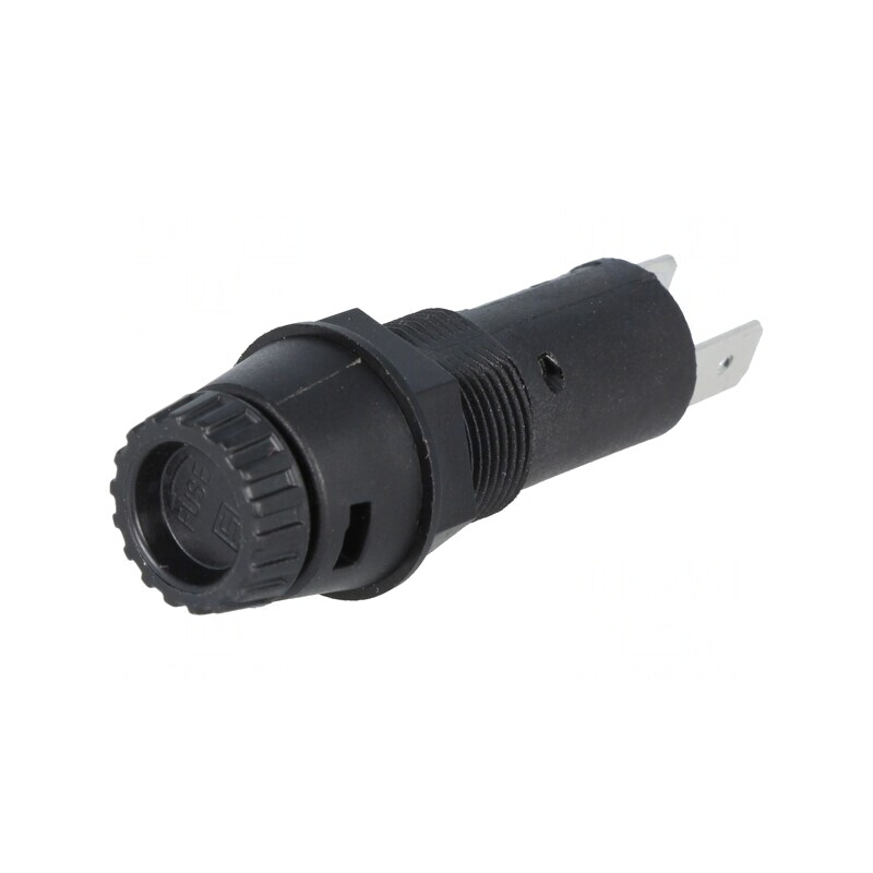 Clema Siguranțe Cilindrice 10A 5x20mm Panou Neagră 250V | Electronic-mag.ro | Componente Electronice Clema Siguranțe Cilindrice 10A 5x20mm Panou Neagră 250V | Electronic-mag.ro | Componente Electronice