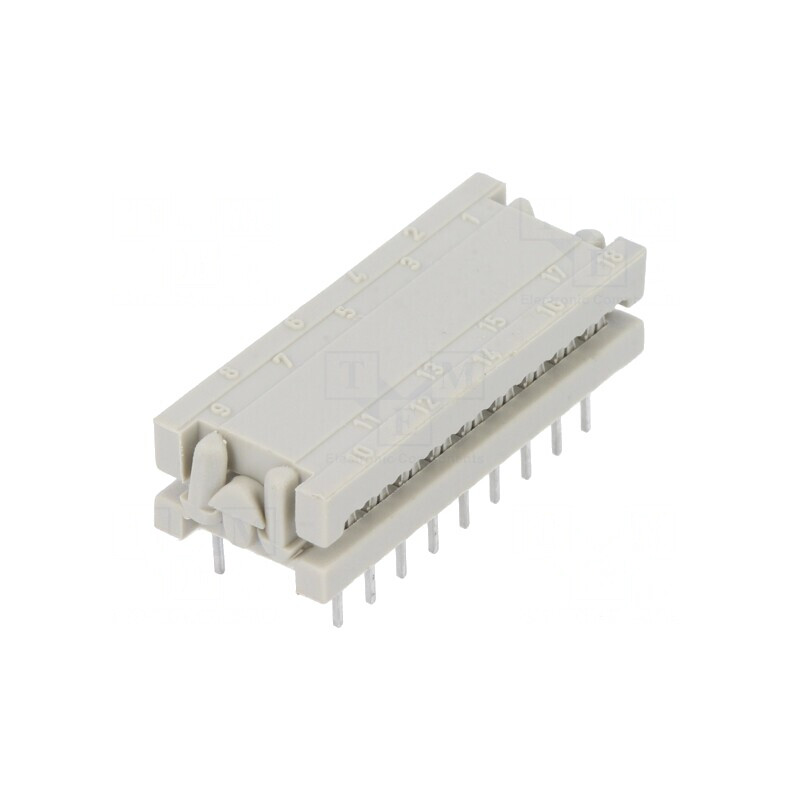 Adaptor IDC 18 PIN 7.62mm pentru Cablu Bandă 1.27mm | Electronic-mag.ro | Componente Electronice