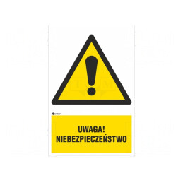 Indicator de Avertizare PVC 200x300mm | Electronic-mag.ro | Componente Electronice