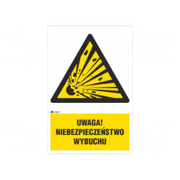 Indicator de avertizare PVC 200x300mm | Electronic-mag.ro | Componente Electronice
