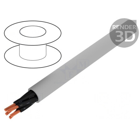 Cablu neecranat 5x0,75mm2 gri 300V/500V | Electronic-mag.ro | Componente Electronice