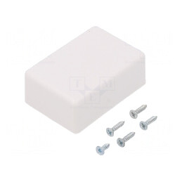 Carcasă Universală ABS Albă 31x45x20mm | Electronic-mag.ro | Componente Electronice
