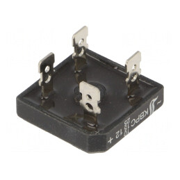Punte Redresoare Monofazată 1,2kV 10/15/25A Pătrată | Electronic-mag.ro | Componente Electronice