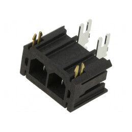 Sabre 2-Contact RA Header 062 Lock Short Tail | Electronic-mag.ro | Componente Electronice