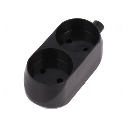Conector Alimentare AC Mamă Splitter 250VAC 16A Negru | Electronic-mag.ro | Componente Electronice