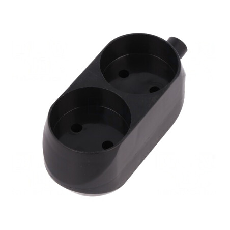 Conector Alimentare AC Mamă Splitter 250VAC 16A Negru | Electronic-mag.ro | Componente Electronice
