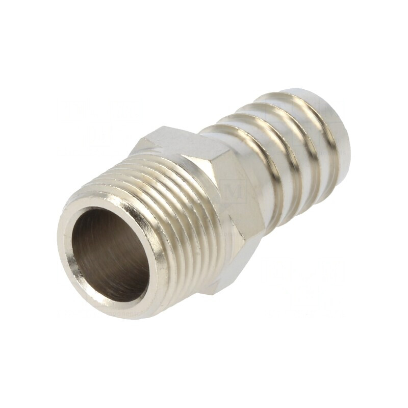 Racord Push-in Ștuț Alamă Nichelată R 3/8 14mm | Electronic-mag.ro | Componente Electronice