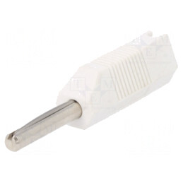Mufă Banană 4mm 16A Albă 50VDC | Electronic-mag.ro | Componente Electronice