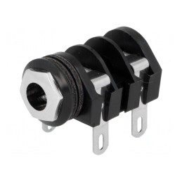 Soclu Jack 6,3mm Mono cu Piuliță Filetată | Electronic-mag.ro | Componente Electronice