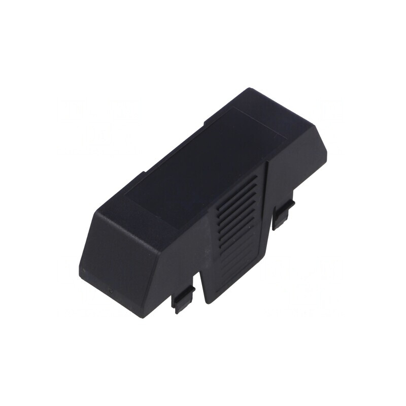 Capac negru pentru carcase UL94HB EH 22,5 ABS | Electronic-mag.ro | Componente Electronice