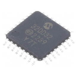 Microcontroler AVR TQFP32 27 Întreruperi 1 Comparator AVR32