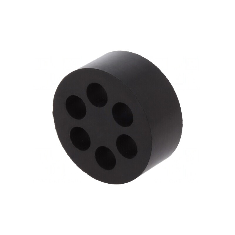 Insert Presetupă 7mm M40 IP54 Cauciuc NBR 6 Orificii | Electronic-mag.ro | Componente Electronice