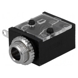 Soclu Jack 3,5mm Mono THT 90° pentru Lipire | Electronic-mag.ro | Componente Electronice
