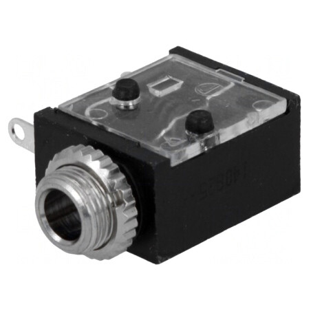 Soclu Jack 3,5mm Mono THT 90° pentru Lipire | Electronic-mag.ro | Componente Electronice